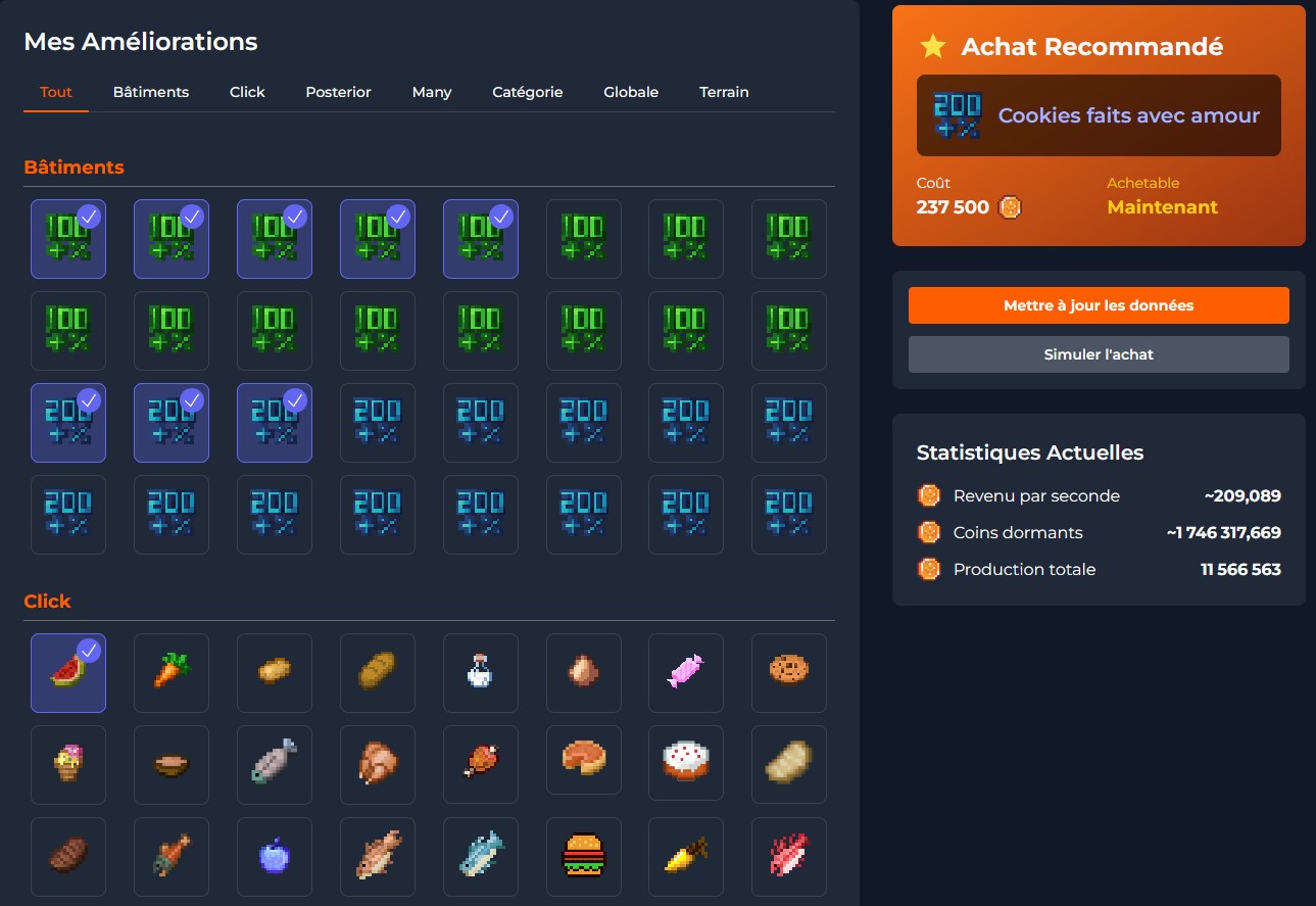 PalaClicker Optimizer